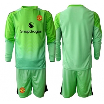 Manchester United Portiere Maglia Gara Terza Repliche 2025-26 Bambino Maniche Lunghe